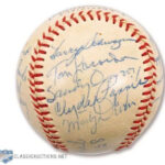Signed Baseball Marty Devlin, Tom Lasorda