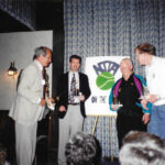Marty Devlin receiving ranking award with Ken Wilson