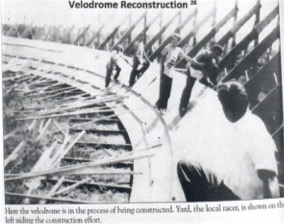 Velodrome being reconstructed in Sergeantsville, NJ